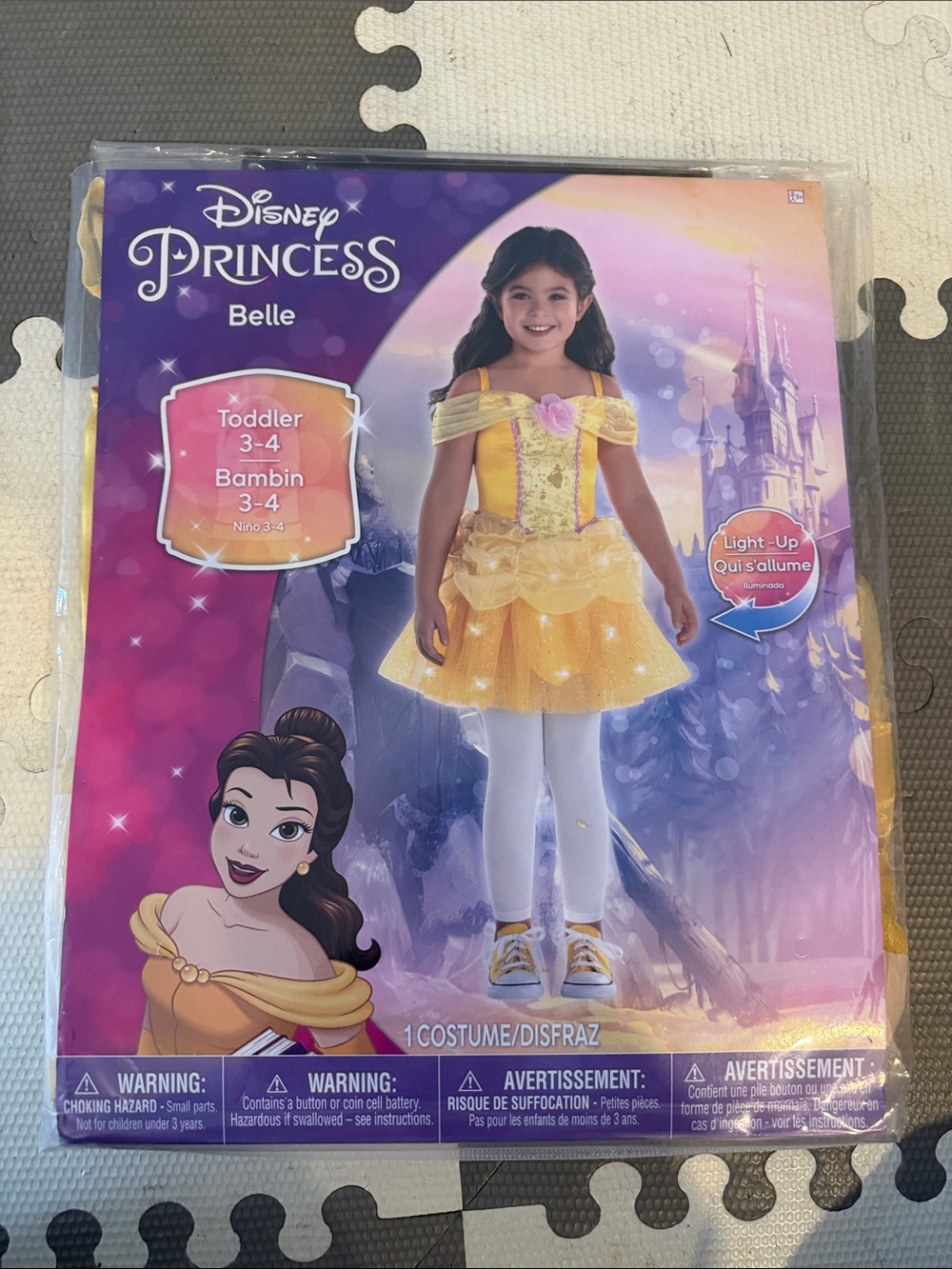 Disney Belle Toddler Costume - Yellow